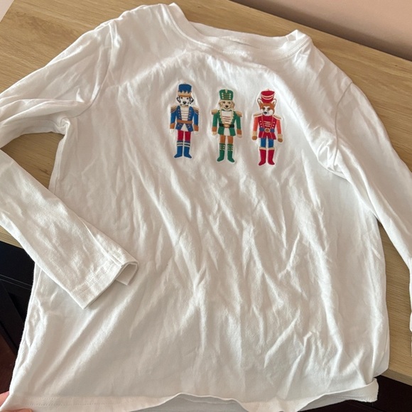 Janie and Jack Other - Janie and Jack White Long Sleeve Shirt with Toy Soldier Print